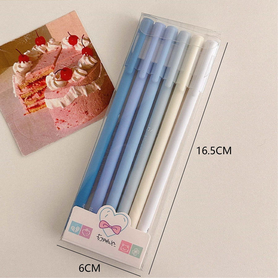 Wholesale Plastic Black Gel Pen Set A Box of 6